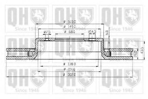 QUINTON HAZELL BDC4810 гальмівний диск