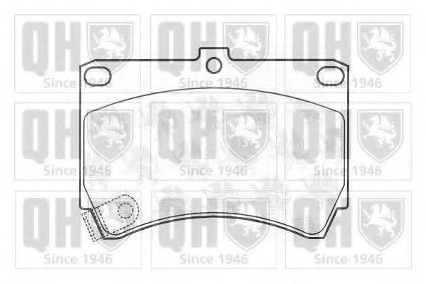 QUINTON HAZELL BP567 Комплект гальмівних колодок, дискове гальмо