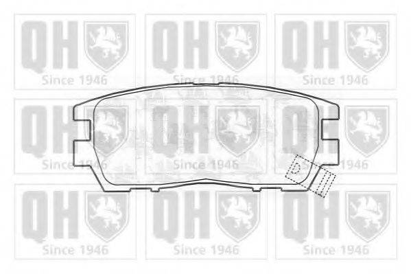 QUINTON HAZELL BP761 Комплект гальмівних колодок, дискове гальмо