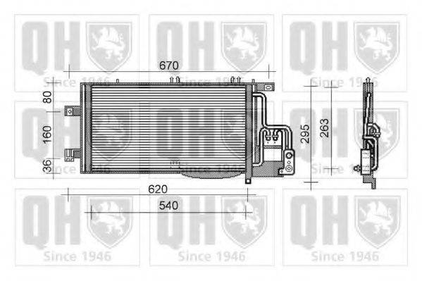 QUINTON HAZELL QCN404 Конденсатор, кондиціонер