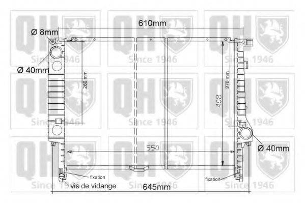 QUINTON HAZELL QER1024 Радіатор, охолодження двигуна