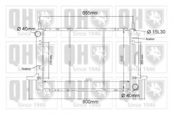 QUINTON HAZELL QER1117 Радіатор, охолодження двигуна