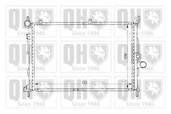 QUINTON HAZELL QER1244 Радіатор, охолодження двигуна