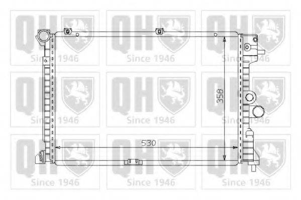 QUINTON HAZELL QER1249 Радіатор, охолодження двигуна