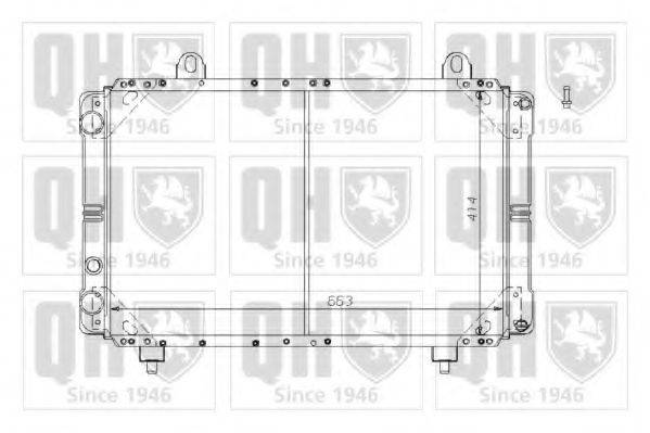 QUINTON HAZELL QER1274 Радіатор, охолодження двигуна