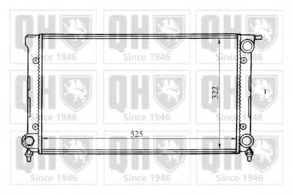 QUINTON HAZELL QER1352 Радіатор, охолодження двигуна
