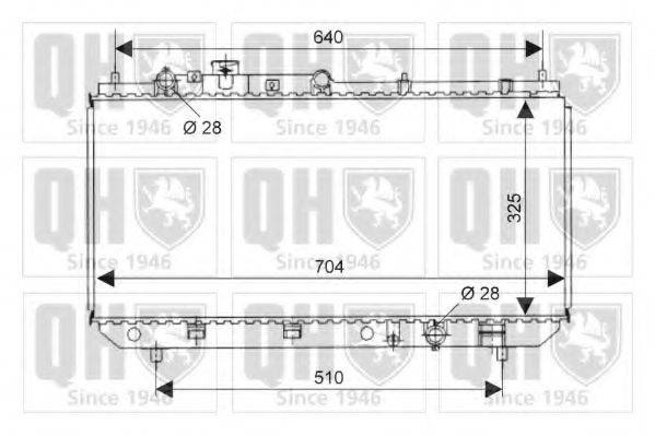 QUINTON HAZELL QER1945 Радіатор, охолодження двигуна