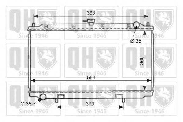 QUINTON HAZELL QER1956 Радіатор, охолодження двигуна