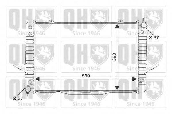 QUINTON HAZELL QER2370 Радіатор, охолодження двигуна