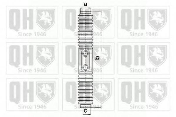 QUINTON HAZELL QG1506 Комплект пильника, рульове керування