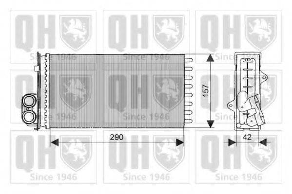 QUINTON HAZELL QHR2038 Теплообмінник, опалення салону