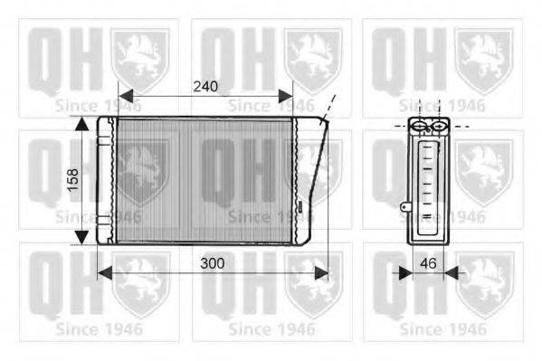 QUINTON HAZELL QHR2117 Теплообмінник, опалення салону