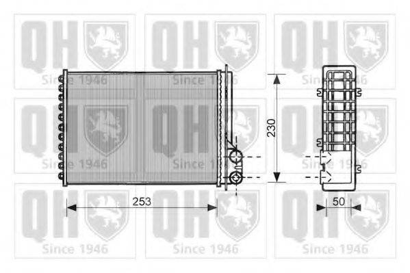 QUINTON HAZELL QHR2122 Теплообмінник, опалення салону