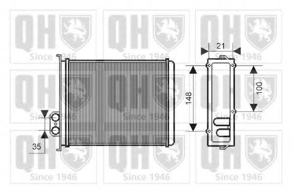 QUINTON HAZELL QHR2155 Теплообмінник, опалення салону