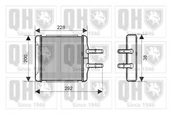 QUINTON HAZELL QHR2159 Теплообмінник, опалення салону