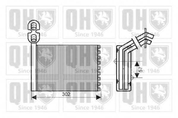 QUINTON HAZELL QHR2189 Теплообмінник, опалення салону