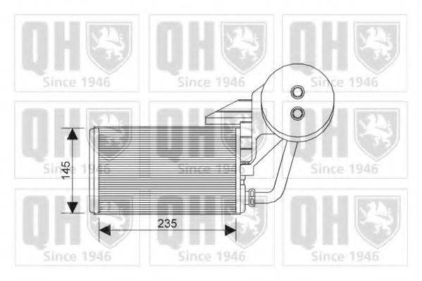 QUINTON HAZELL QHR2216 Теплообмінник, опалення салону