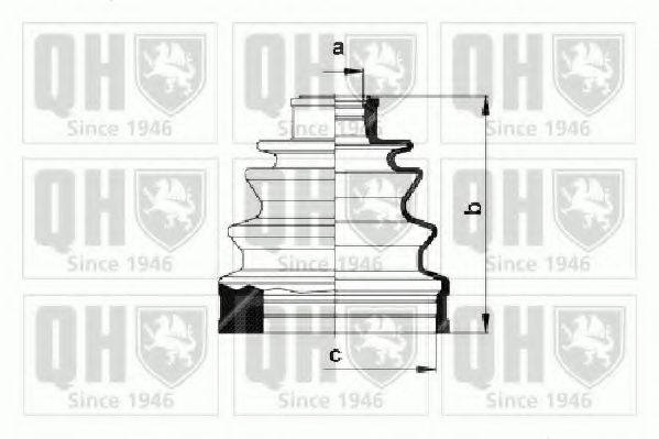 QUINTON HAZELL QJB751 Комплект пильника, приводний вал