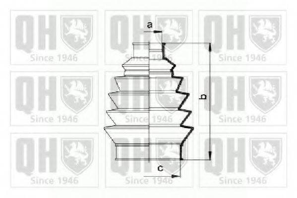 QUINTON HAZELL QJB756 Комплект пильника, приводний вал