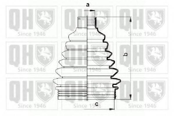 QUINTON HAZELL QJB843 Комплект пильника, приводний вал