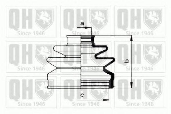 QUINTON HAZELL QJB899 Комплект пильника, приводний вал