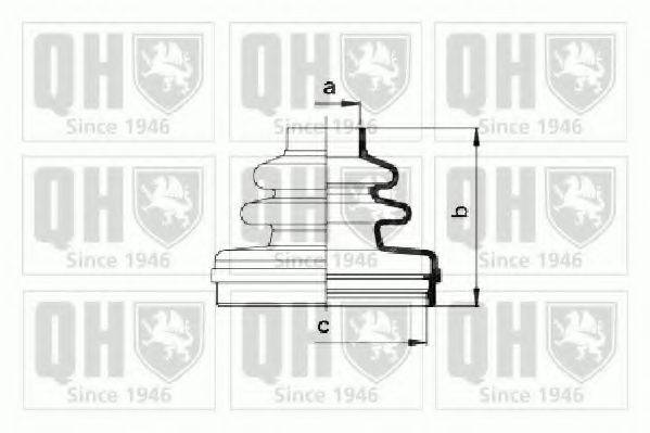 QUINTON HAZELL QJB954 Комплект пильника, приводний вал