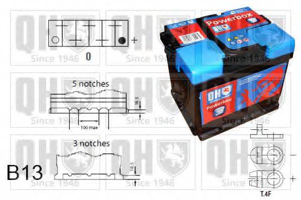 QUINTON HAZELL QBT0853 Стартерна акумуляторна батарея