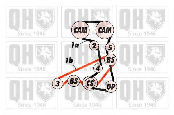 QUINTON HAZELL QBK346 Комплект ременя ГРМ