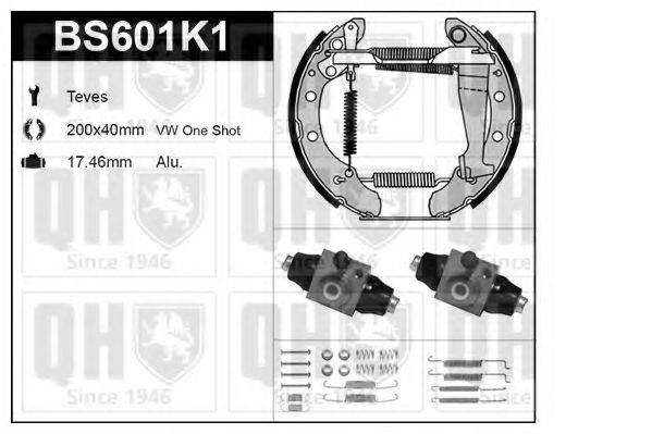 QUINTON HAZELL BS601K1 Комплект гальм, барабанний гальмівний механізм