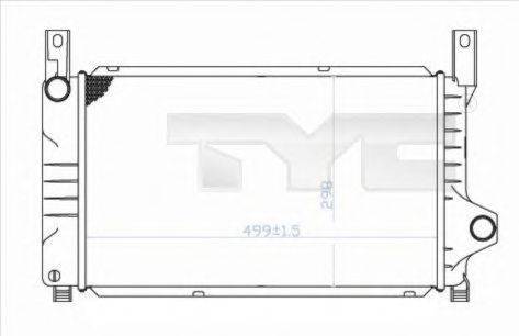 TYC 7100028 Радіатор, охолодження двигуна