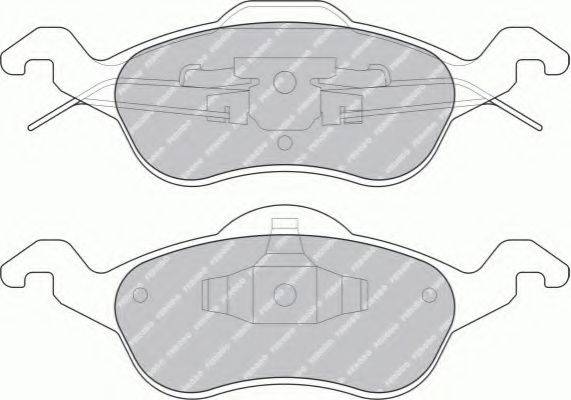 FERODO FDB1318B Комплект гальмівних колодок, дискове гальмо