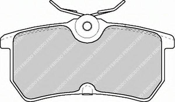 FERODO FDB1319B Комплект гальмівних колодок, дискове гальмо