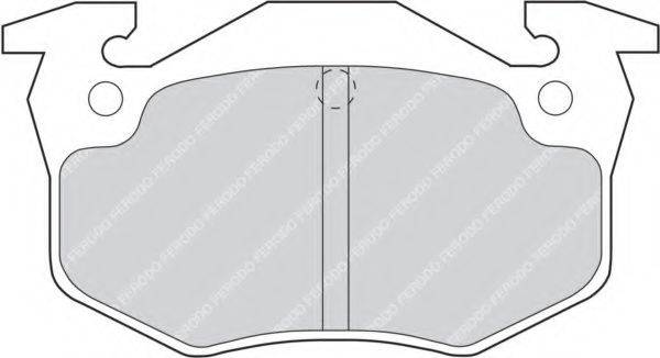 FERODO FDB558D Комплект гальмівних колодок, дискове гальмо