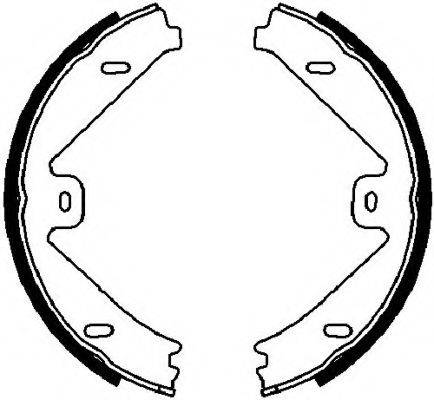 FERODO FSB4026 Комплект гальмівних колодок, стоянкова гальмівна система