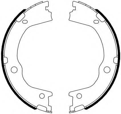 FERODO FSB4089 Комплект гальмівних колодок, стоянкова гальмівна система