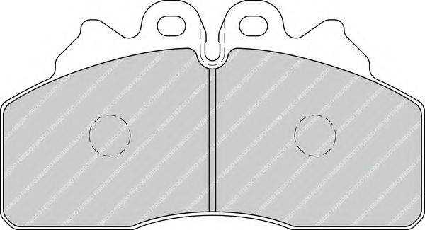 FERODO FCV4254 Комплект гальмівних колодок, дискове гальмо