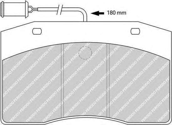 FERODO FCV801 Комплект гальмівних колодок, дискове гальмо
