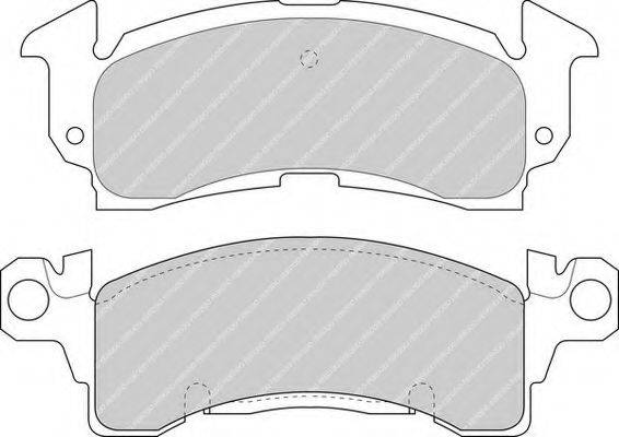FERODO FDB144 Комплект гальмівних колодок, дискове гальмо