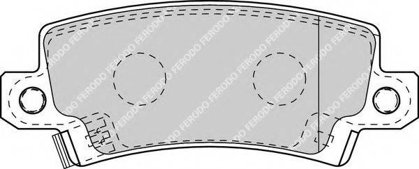 FERODO FDB1574 Комплект гальмівних колодок, дискове гальмо