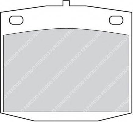 FERODO FDB180 Комплект гальмівних колодок, дискове гальмо
