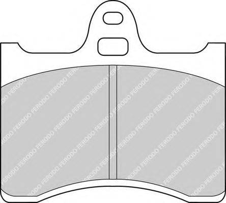 FERODO FDB196 Комплект гальмівних колодок, дискове гальмо