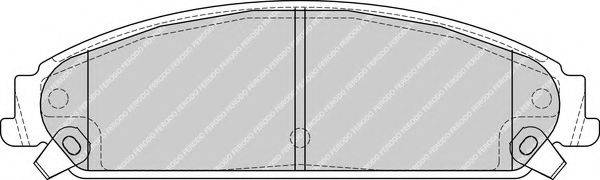 FERODO FDB4078 Комплект гальмівних колодок, дискове гальмо