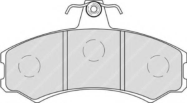 FERODO FDB4225 Комплект гальмівних колодок, дискове гальмо
