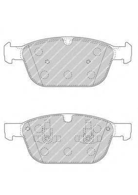 FERODO FDB4238 Комплект гальмівних колодок, дискове гальмо