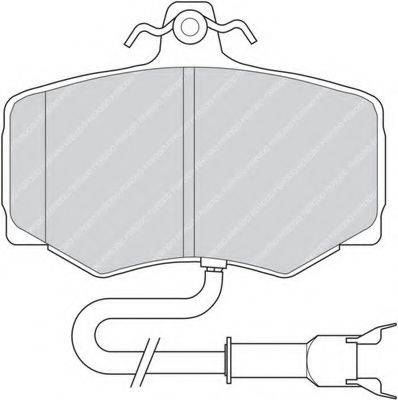 FERODO FDB806 Комплект гальмівних колодок, дискове гальмо
