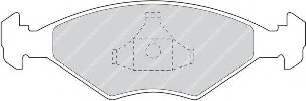 FERODO FDB895 Комплект гальмівних колодок, дискове гальмо