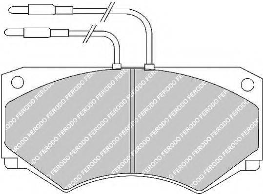FERODO FVR492 Комплект гальмівних колодок, дискове гальмо