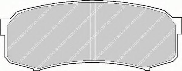 FERODO FSL1021 Комплект гальмівних колодок, дискове гальмо
