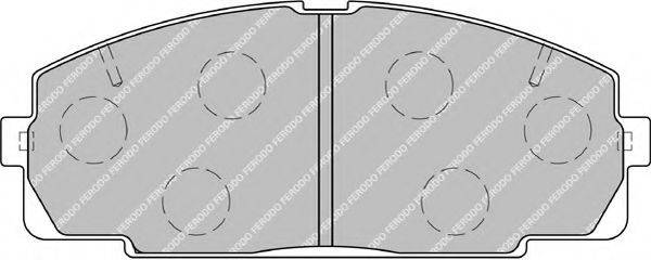 FERODO FSL1884 Комплект гальмівних колодок, дискове гальмо