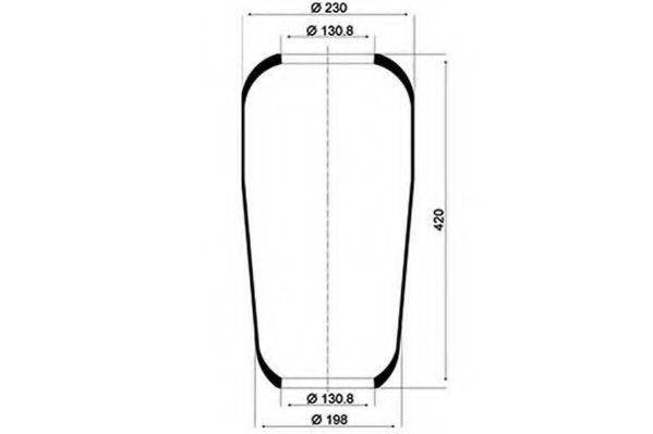 PE AUTOMOTIVE 08406210A Кожух пневматичної ресори